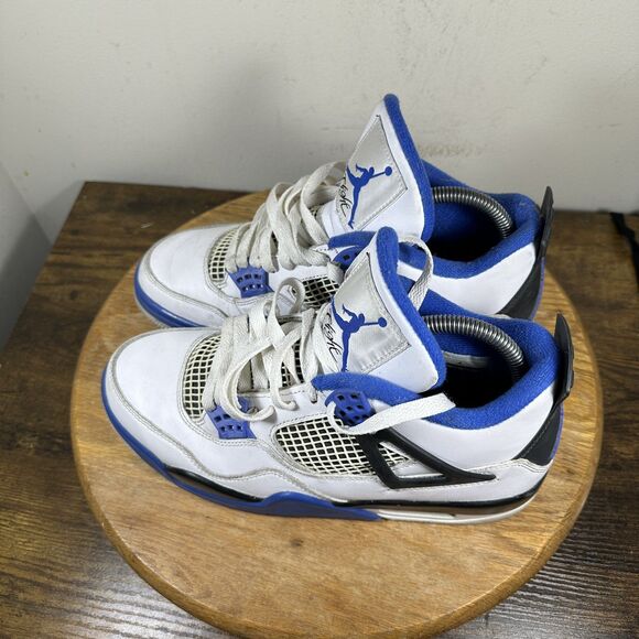 Air Jordan 4 Retro Motorsports Shoes Mens Size 7.5 Game Royal 308497-117 - Picture 3 of 8